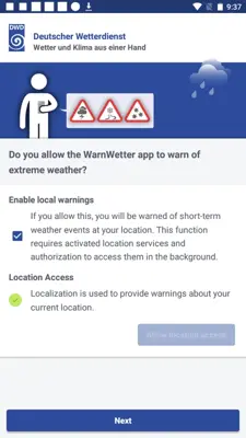 WarnWetter android App screenshot 9